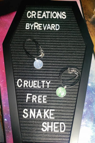 Cruelty Free Snake Shed Classic ( Belly Piece ) Necklace