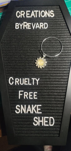 Cruelty Free Snake Shed Sunflower Bangle Bracelet